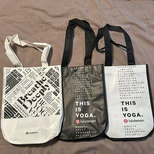 Set of 3 - Reusable lululemon Bags